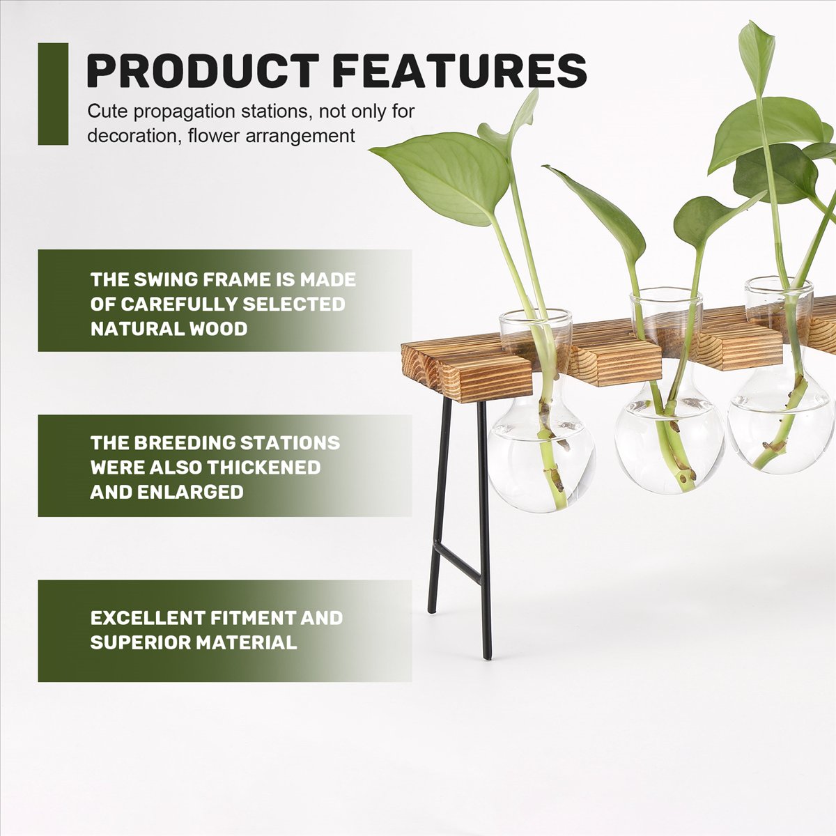 Propagation Station Vase - Настольный террариум ABFS для растений, стеклянная