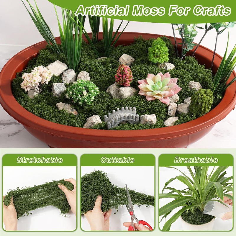 Искусственный зеленый мох, рас – обзор и цена Sphagnum Moss Dry